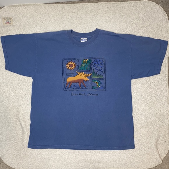 Gildan Other - Y2K Estes Park, Colorado Graphic Print T-Shirt: Size Extra Large
